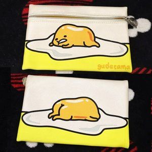 Ipsy x Sanrio Gudetama Lazy Egg Makeup Bag zip up
